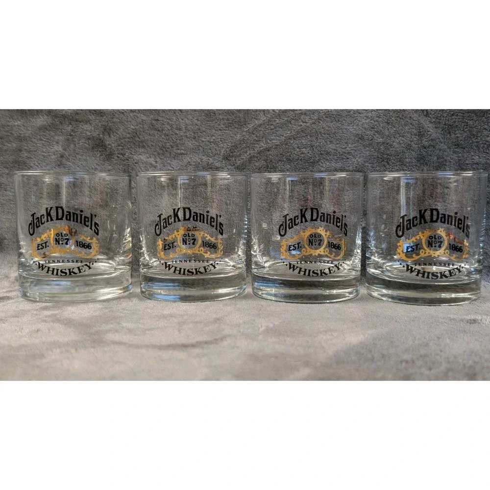 Jack‎ Daniel's Tennessee Whiskeyl (SET OF 4) 6 oz Glasses Daniels Father's